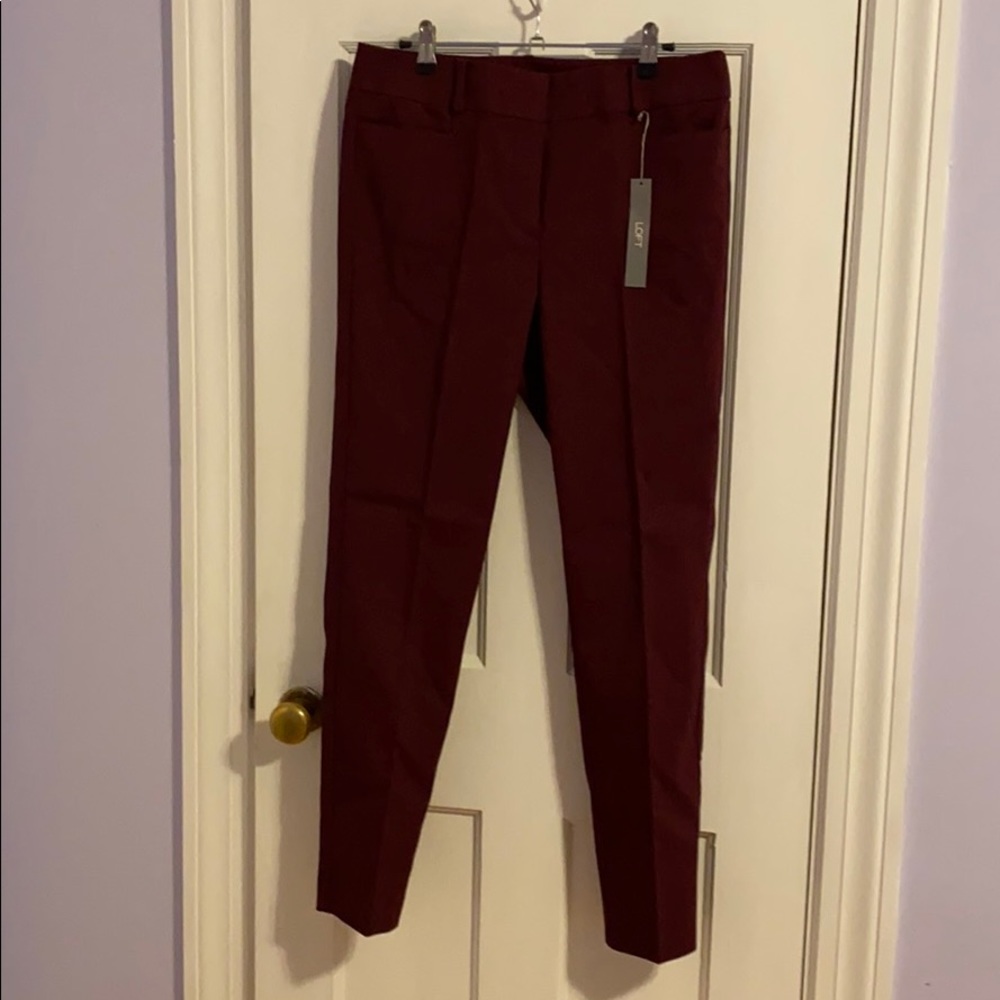 Loft Size 6 Plum Dress Pant